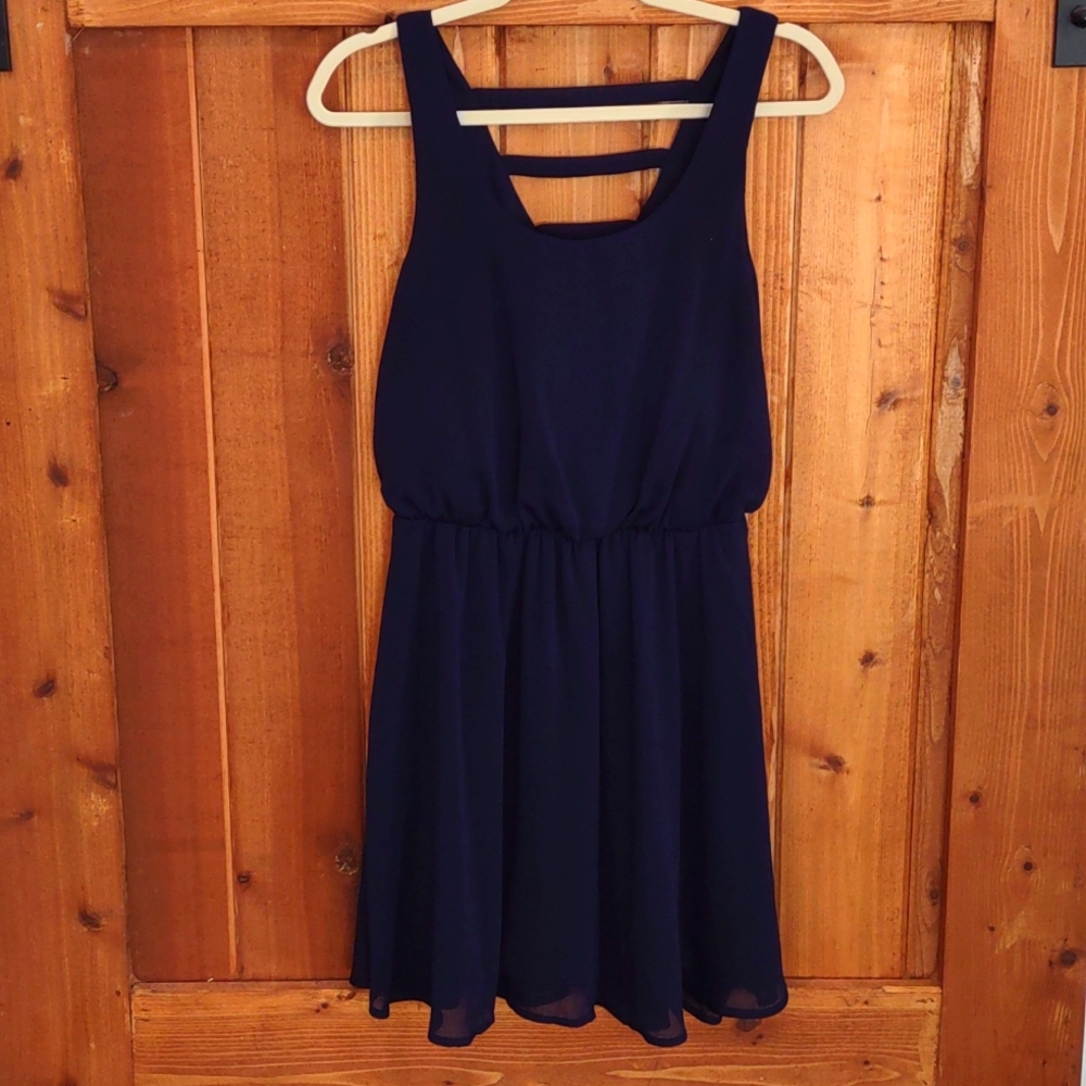 xhilaration,navy blue, above the knee dress, S